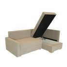 Milano sarokkanapé hátfallal, vékony karral