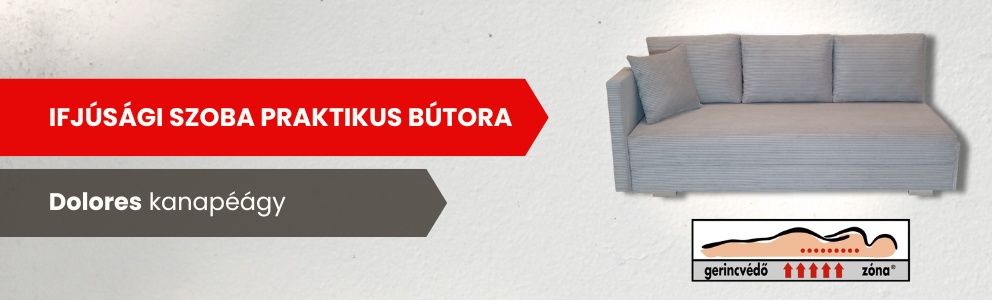 Ifjúsági szoba praktikus kanapéja Dolores