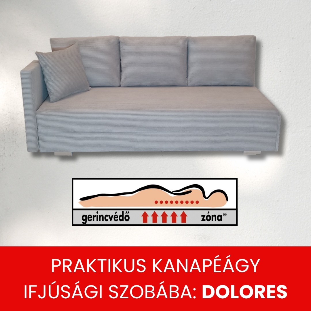 Ifjúsági szoba praktikus kanapéja Dolores