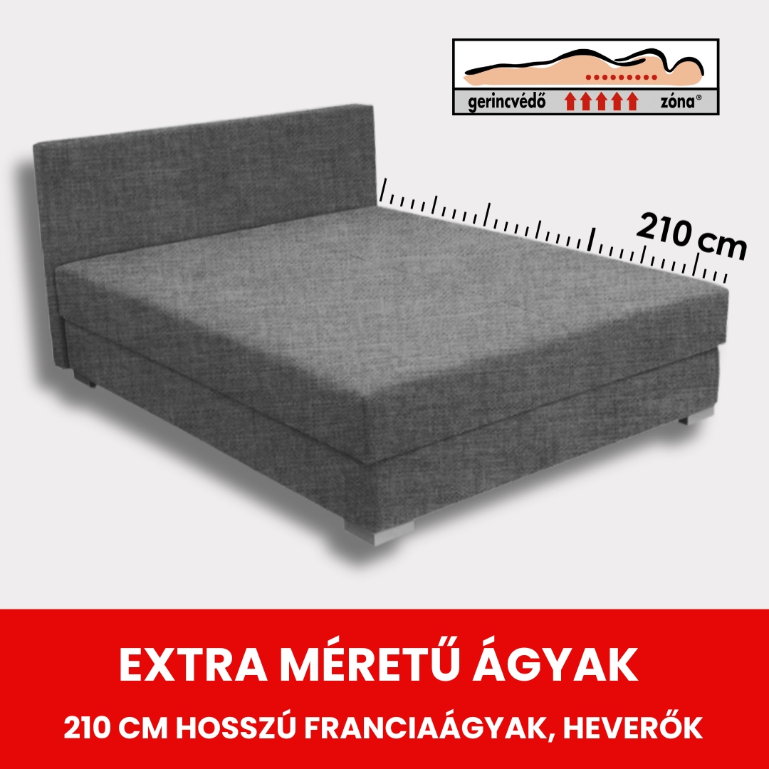 Extra méretű ágyak - 210 cm hosszúság