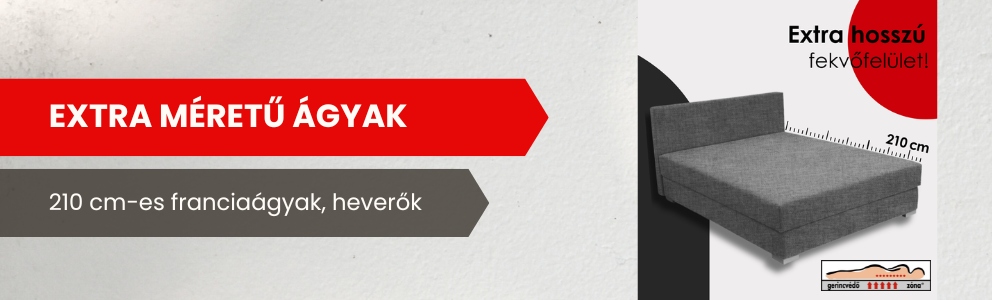 Extra méretű ágyak - 210 cm hosszúság